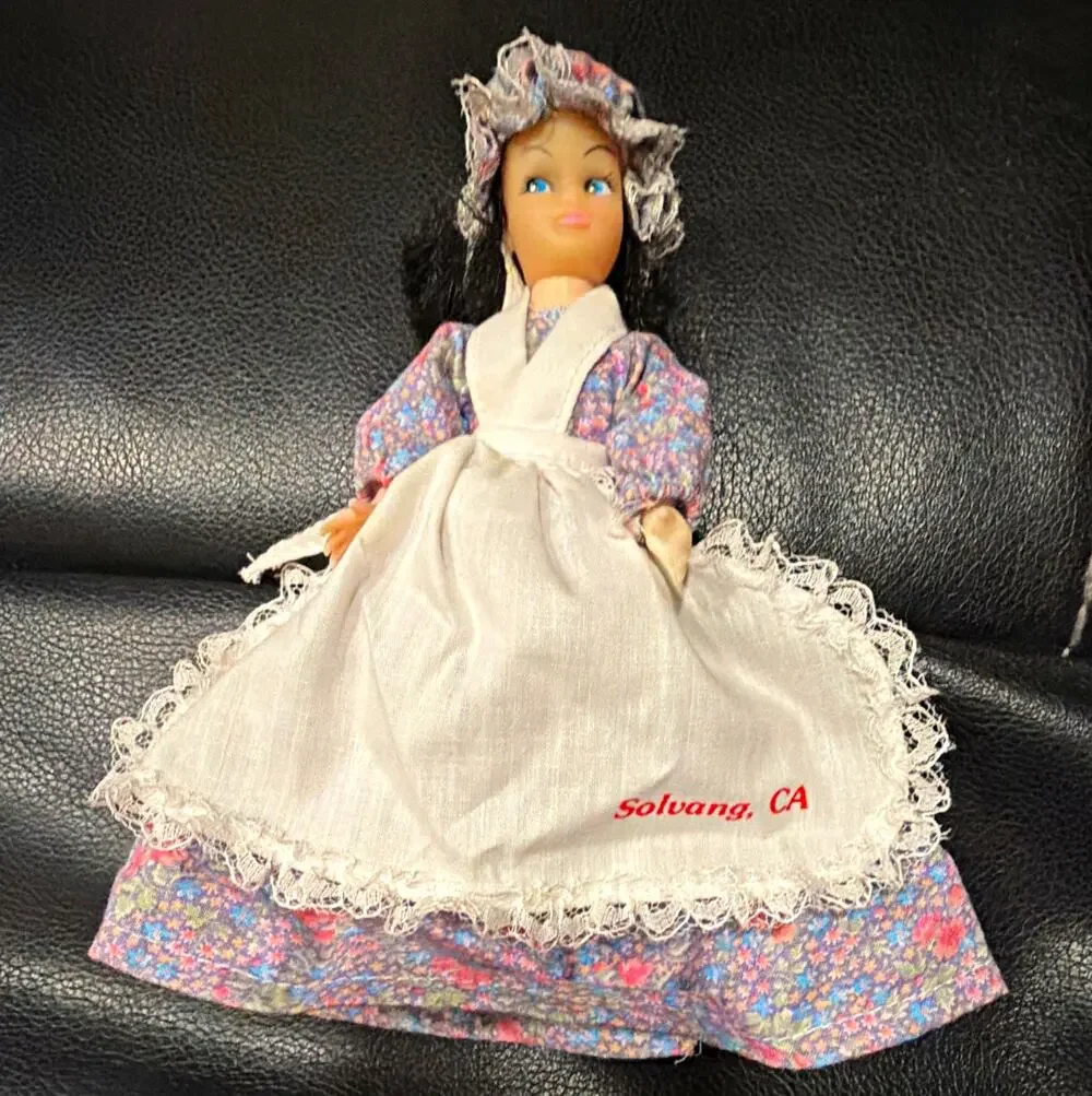 Vintage Gambina Doll Solvang CA Danish Costume Souvenir Doll